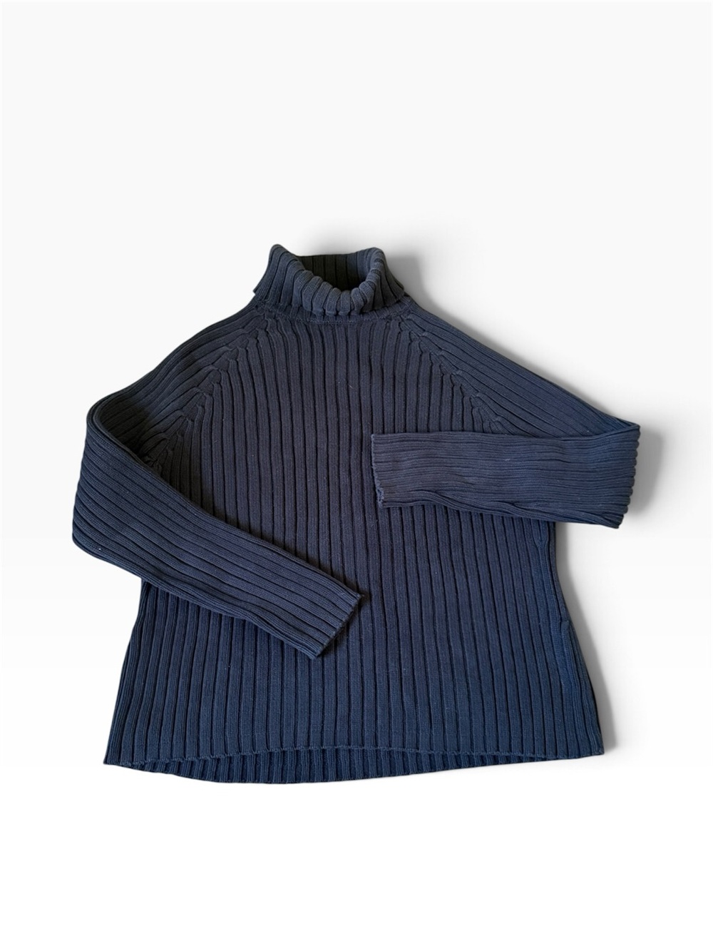 GAP Navy Ribbed Cowl Neck Sweater